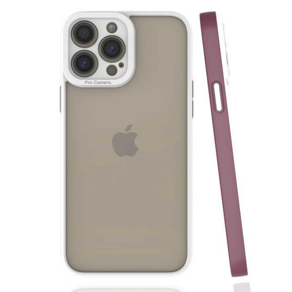 Futrola PVC PRO CAMERA za iPhone 11 (6.1) bordo