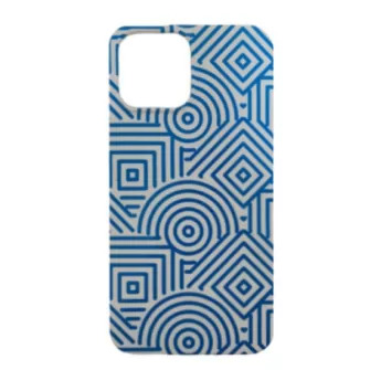 Futrola Soft Print GEOMETRIK No9 za iPhone 13 Pro Max (6.7) svetlo plava