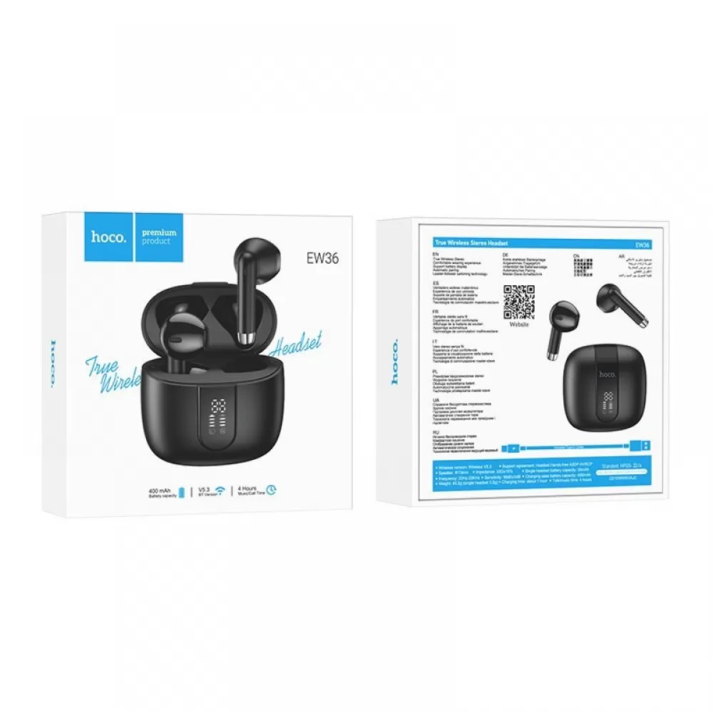 Bluetooth Slusalice HOCO. EW36 crna