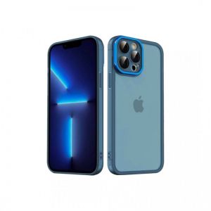 Futrola CLEAR SA NIKLOVANOM KAMEROM za Samsung A245 Galaxy A24 plava