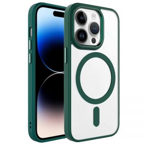 Futrola PVC WIFI MAGSAFE za iPhone 14 Plus (6.7) maslinasto zelena