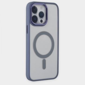 Futrola PVC WIFI MAGSAFE za iPhone 14 Plus (6.7) sivo plava