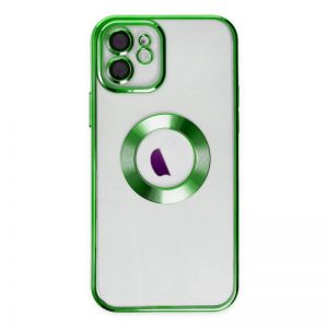 Futrola CIRCLE METALIK za iPhone 15 Pro (6.1) tamno zelena