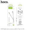 Audio HOCO kabal UPA19 Audio Jack 3,5mm na Type C 1m srebrni