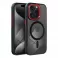 Futrola COLOR EDGE MAGSAFE ZA iPhone 15 (6.1) crna sa crvenim