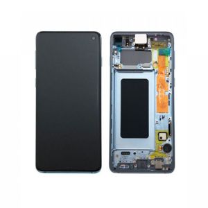 LCD + touchscreen + frame za Samsung G973 Galaxy S10 prisma blue (service pack) FULL ORIGINAL EU