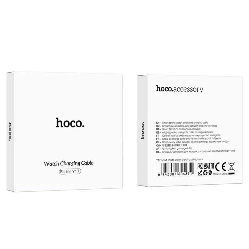 Kabal za punjenje sata (punjac za sat) Hoco. Y17 crni