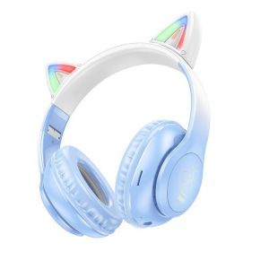 Bluetooth slusalice HOCO. W42 Cat Ear plava