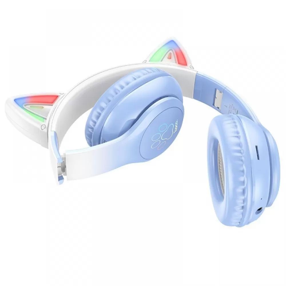 Bluetooth slusalice HOCO. W42 Cat Ear plava