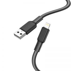 USB kabal HOCO X69 Lightning 2.4A 1m crno beli