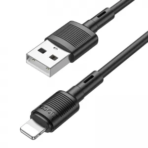USB kabal HOCO. X83 2.4A lightning 1m crni