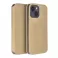 Futrola flip DUAL POCKET BOOK za Samsung Galaxy S24 Ultra zlatna