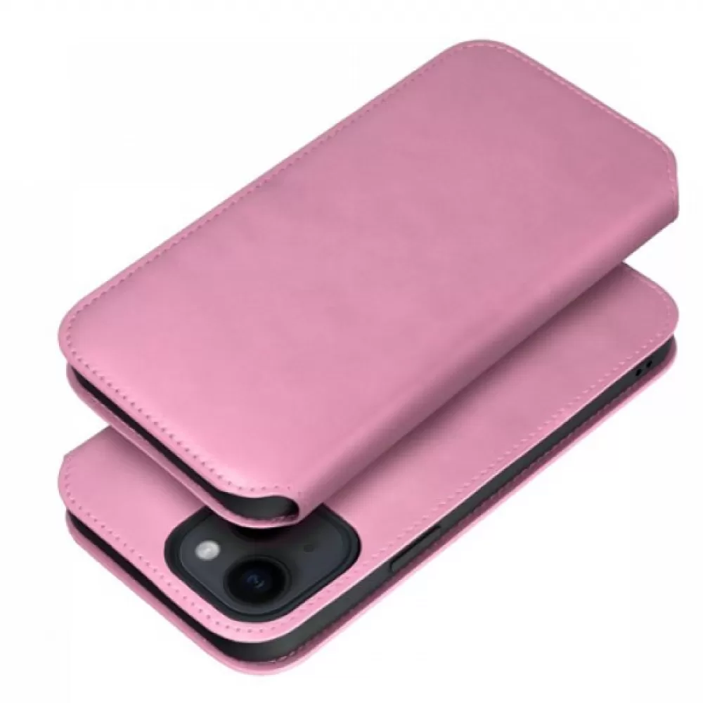 Futrola flip DUAL POCKET BOOK za Samsung Galaxy S24 Ultra roze