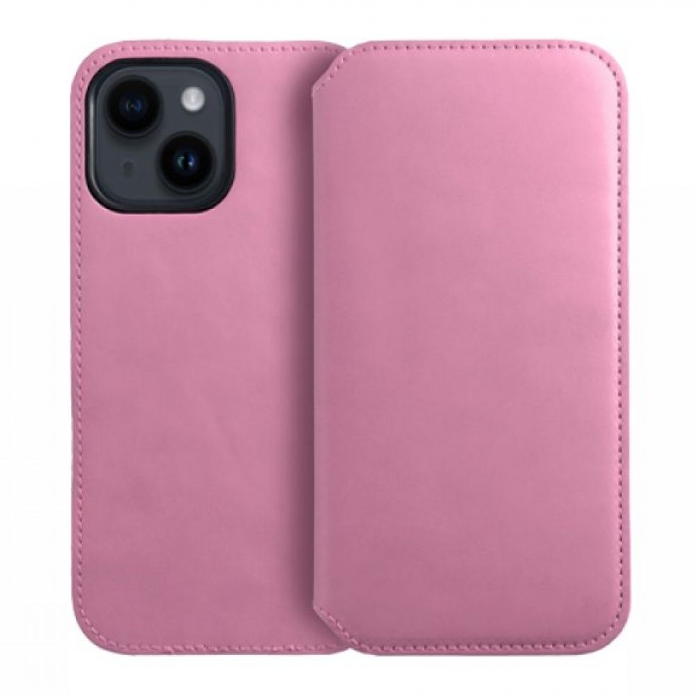 Futrola flip DUAL POCKET BOOK za Samsung Galaxy S24 Plus roze