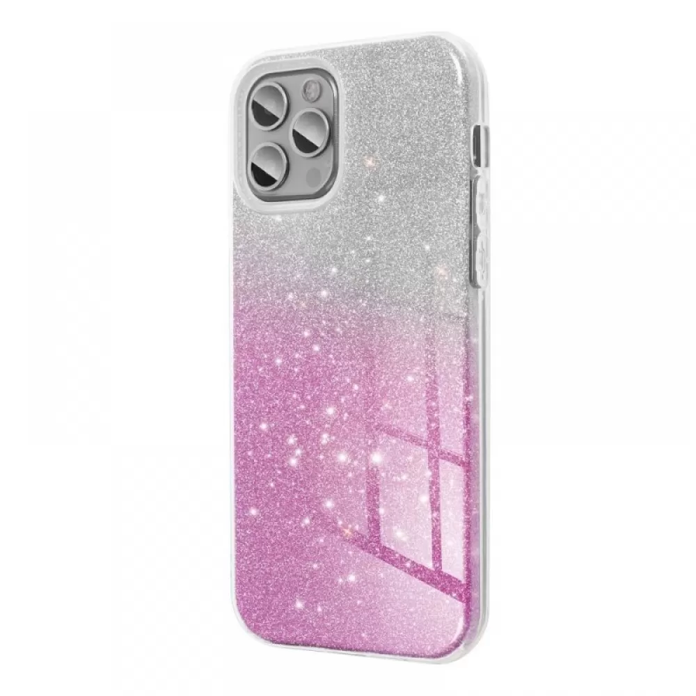 Futrola PVC SHINE 3in1 (shining case) za Samsung Galaxy S24 Plus srebrno roze