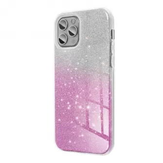 Futrola PVC SHINE 3in1 (shining case) za Samsung Galaxy S24 Plus srebrno roze