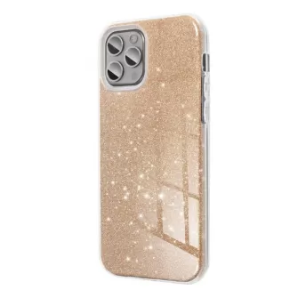 Futrola PVC SHINE 3in1 (shining case) za iPhone 12 / iPhone 12 Pro (6.1) zlatna