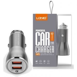 Auto punjac LDNIO Powerfull C407q Fast Charger Expert 2xUSB 3.0 iphone lightning