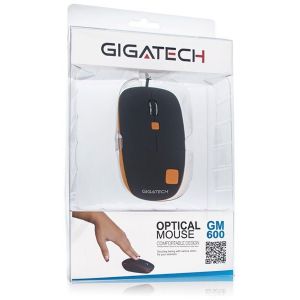 Mis USB Gigatech GM-600 crno-narandzasta
