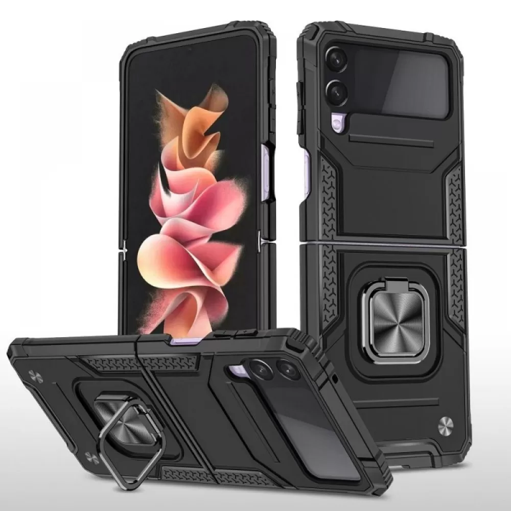 Futrola HARD SA PRSTENOM (nitro case) za Samsung Galaxy A25 5G crna