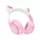 Bluetooth slusalice HOCO. W42 Cat Ear roze