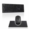 Bezicni set AK-48A tastatura + mis + podloga za mis crna