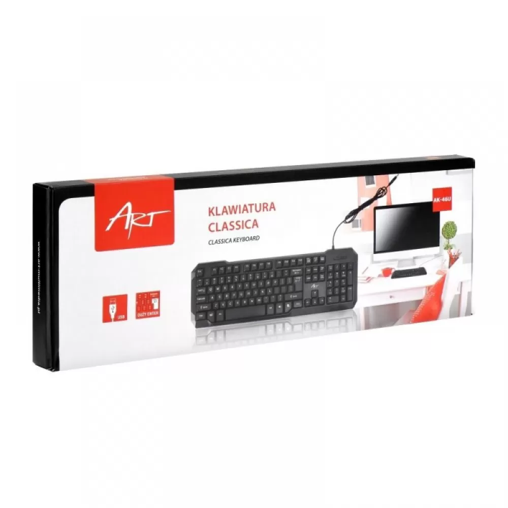 Tastatura Classic ART AK-46U zicana crna
