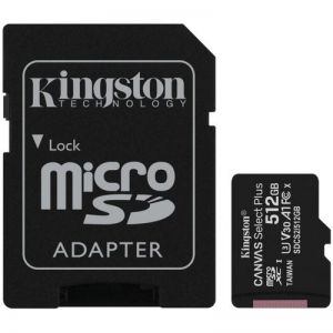 Memorijska kartica MICRO SD KINGSTON + SD ADAPTER SDCS2 / 512 GB