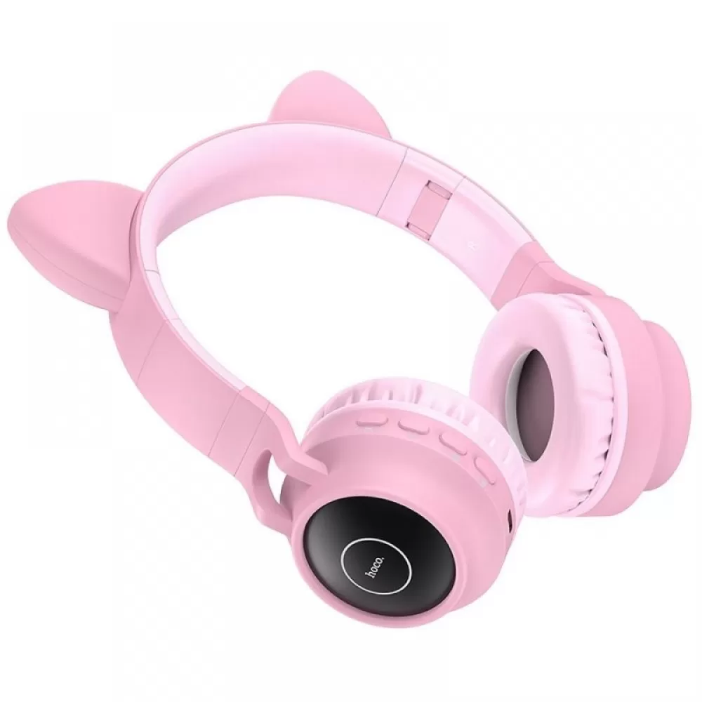 Bluetooth slusalice HOCO. W27 Cat Ear roze