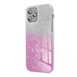 Futrola PVC SHINE 3IN1 (shining case) za Xiaomi Redmi 13C / Poco C65 srebrno roze