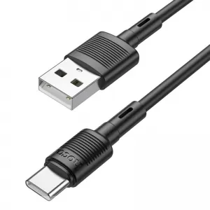 USB kabal HOCO. X83 3A Type C 1m crni