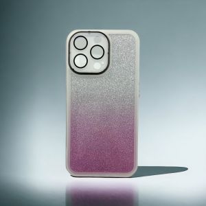 Futrola SHINE sa zastitom za kameru za iPhone 15 Plus (6.7) srebrno roze