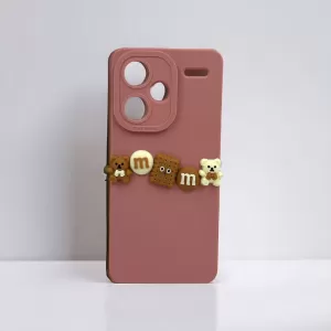 Futrola BEAR CANDY za iPhone 14 Pro (6.1) roze