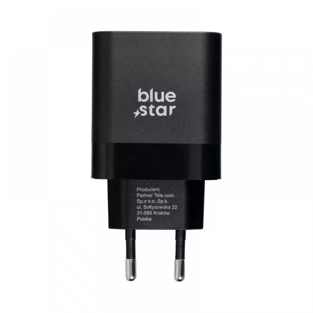 Kucni punjac (adapter) BLUE STAR USB Type C 3A 45W PD + QC 4.0 crni
