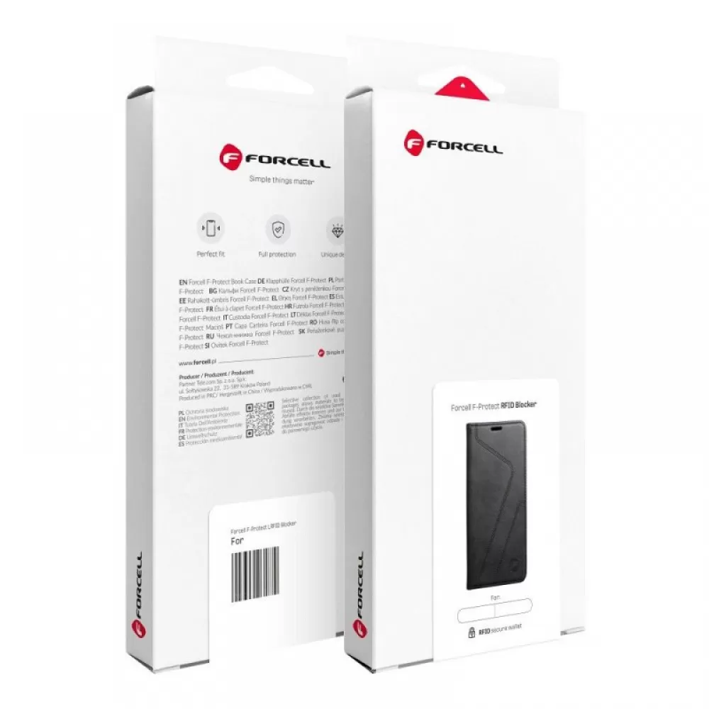 Futrola FORCELL F-PROTECT RFID Blocker za iPhone 15 Pro (6.1) crna