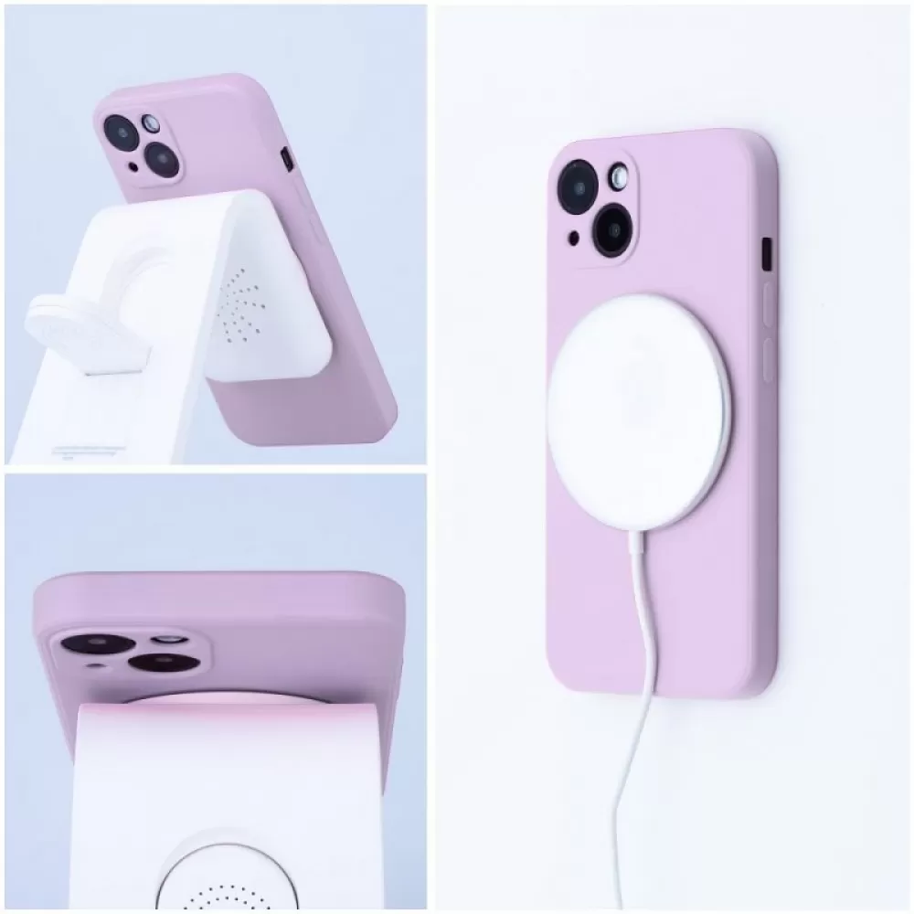 Futrola Silicone Mag Cover za iPhone 13 Pro (6.1) puder roze