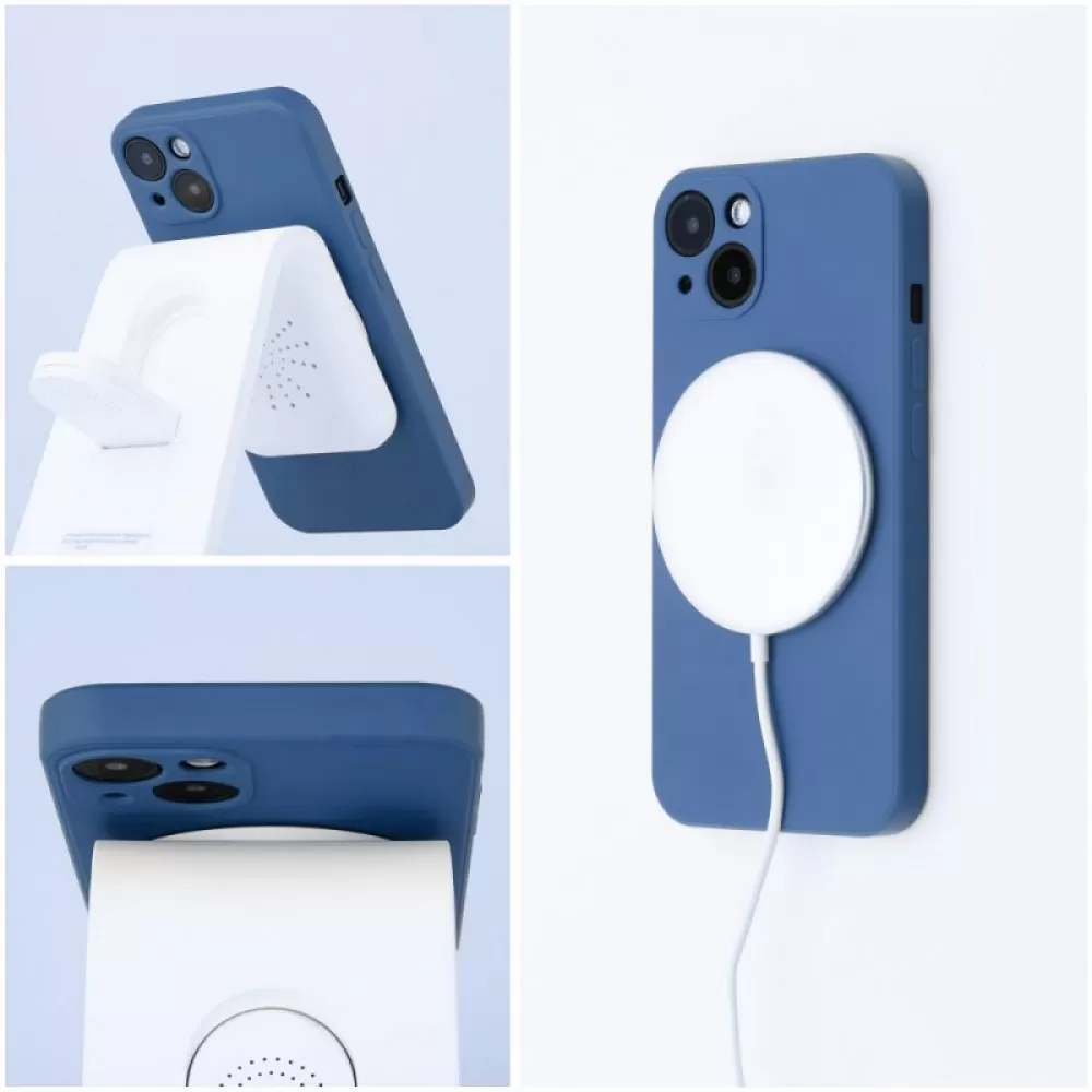 Futrola Silicone Mag Cover za iPhone 14 Plus (6.7) tamno plava