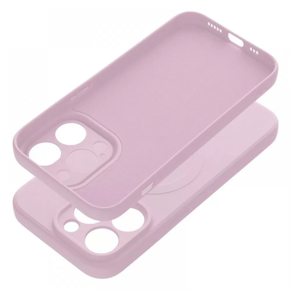 Futrola Silicone Mag Cover za iPhone 14 (6.1) puder roze
