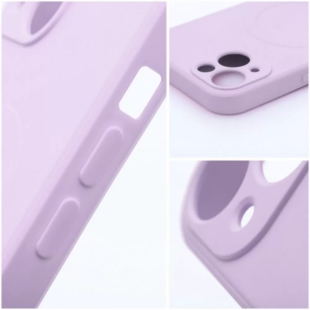 Futrola Silicone Mag Cover za iPhone 14 (6.1) puder roze