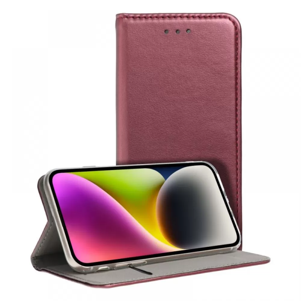 Futrola flip SMART MAGNETO BOOK za Samsung A556 Galaxy A55 bordo