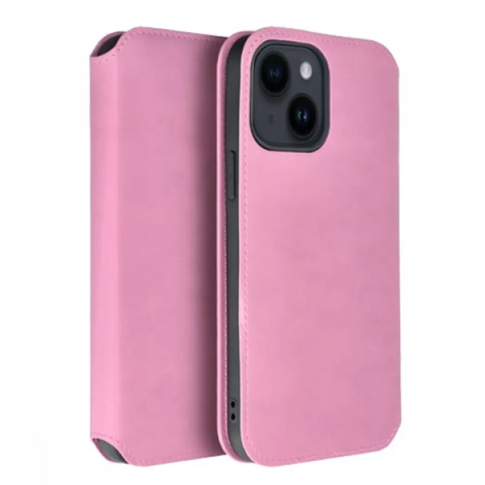 Futrola flip DUAL POCKET BOOK za Xiaomi 13T / Xiaomi 13T Pro roze