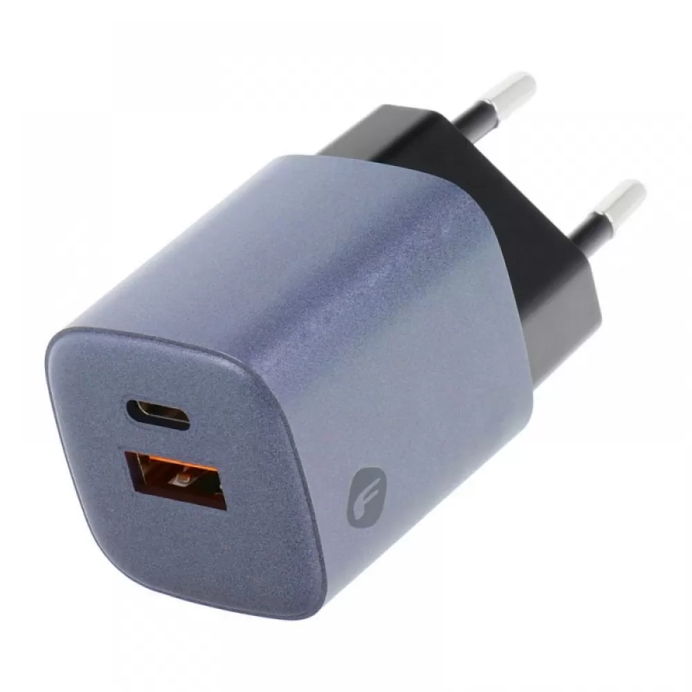 Kucni punjac (adapter) FORCELL F-Energy GAN USB-A I USB-C port  3A 33W PD Quick Charge 4.0