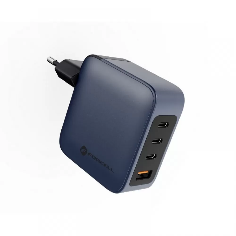 Kucni punjac FORCELL F-Energy GAN sa 3x USB-C i USB-A port 100W sa PD i Quick Charge 4.0