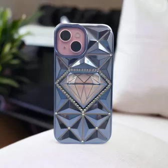 Futrola 3D DIAMOND za iPhone 15 (6.1) plava