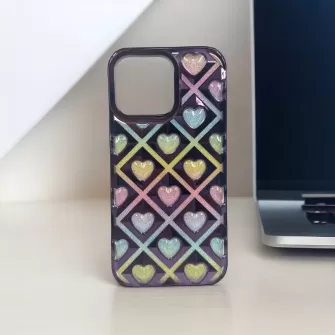 Futrola 3D HART za iPhone 15 Pro (6.1) tamno ljubicasta