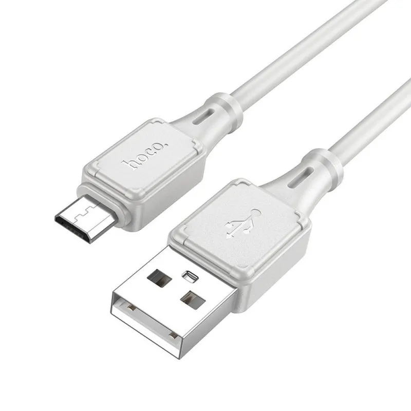 Hoco. Usb kabal Micro  2.4A Assistant X101 (30kom/box) sivi