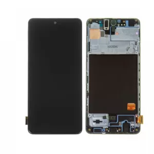 LCD + touchscreen + frame za Samsung A515 Galaxy A51 crni OLED 
