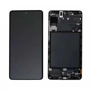 LCD + touchscreen + frame za Samsung A715 Galaxy A71 crni OLED