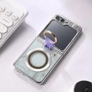 Futrola PVC CIRKON CIRCLE za Samsung Galaxy Z Flip 5 srebrna 
