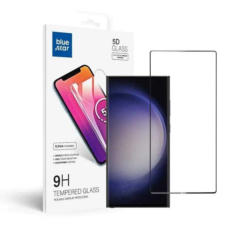 Zastitno staklo 5D BLUE STAR za iPhone 13 / iPhone 13 Pro / iPhone 14 / iPhone 16e (6.1)